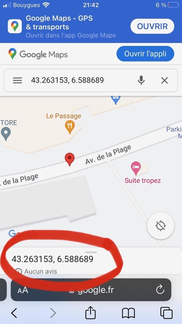 Le Sud Plage Et Piscine Гассен Экстерьер фото