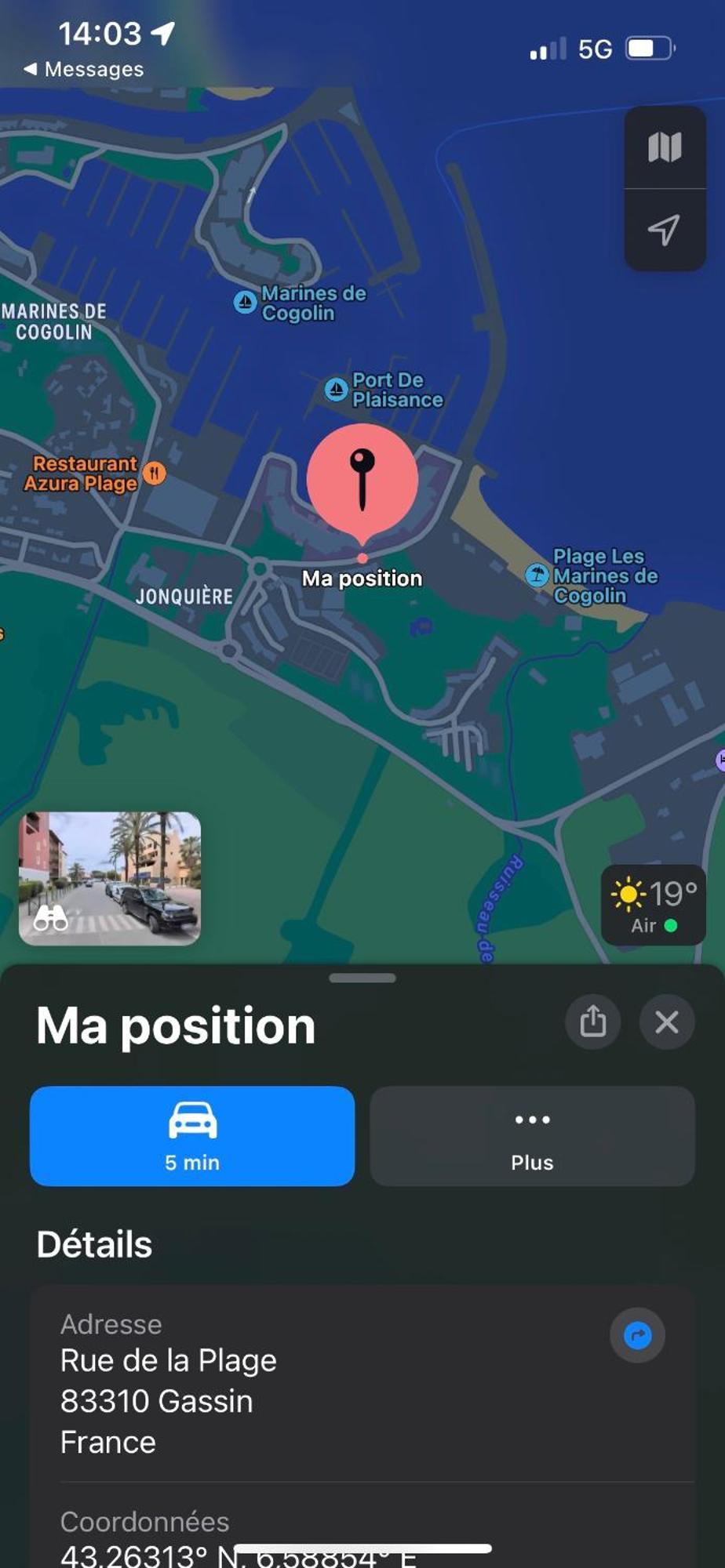 Le Sud Plage Et Piscine Гассен Экстерьер фото